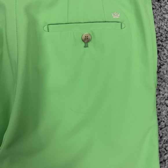 Peter Millar Pants Mens 34x32 Green Crown Durham High Drape Golf Performance - Picture 4 of 12